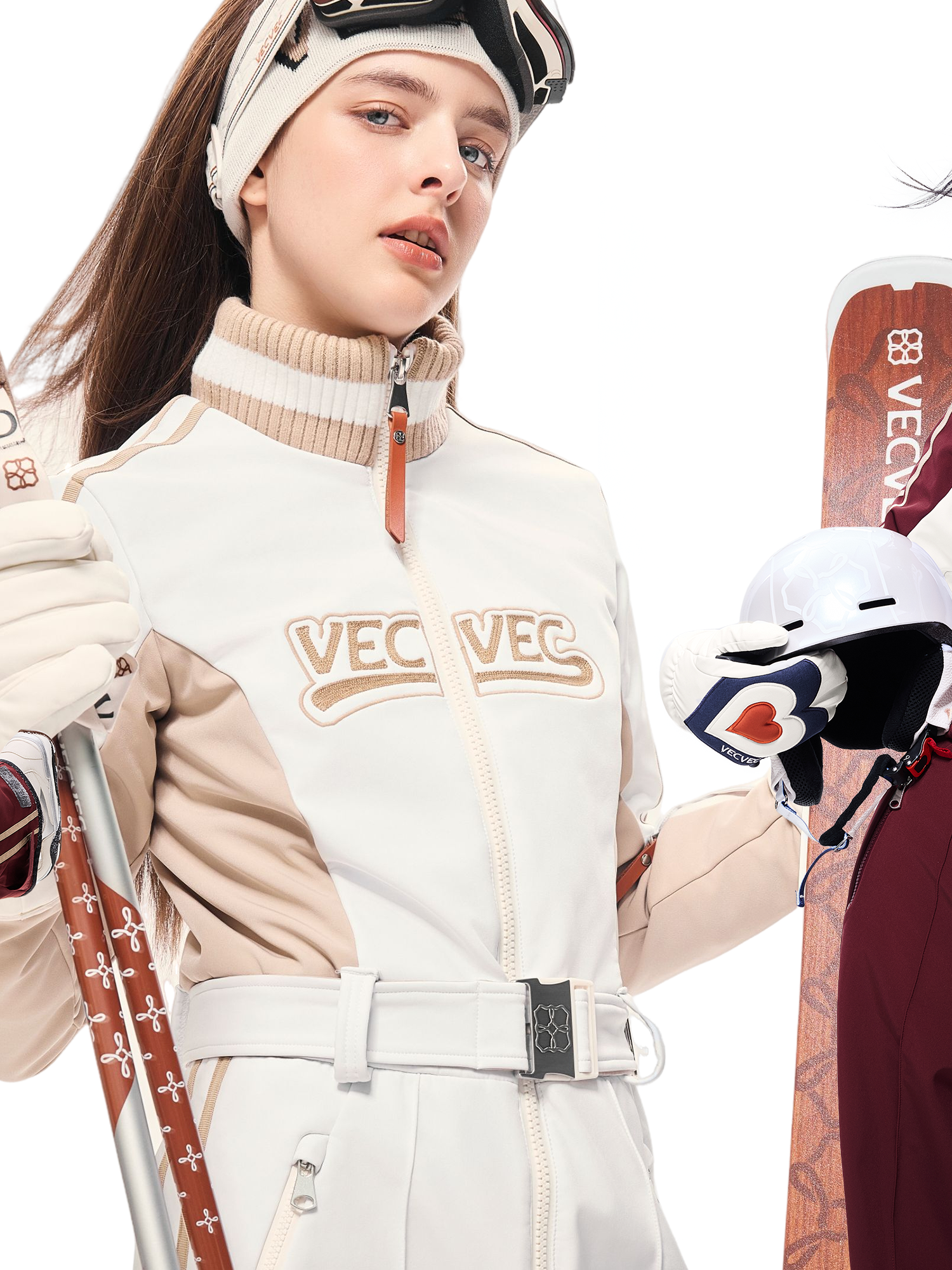 Loose-Fit Quilted Ski Jumpsuit