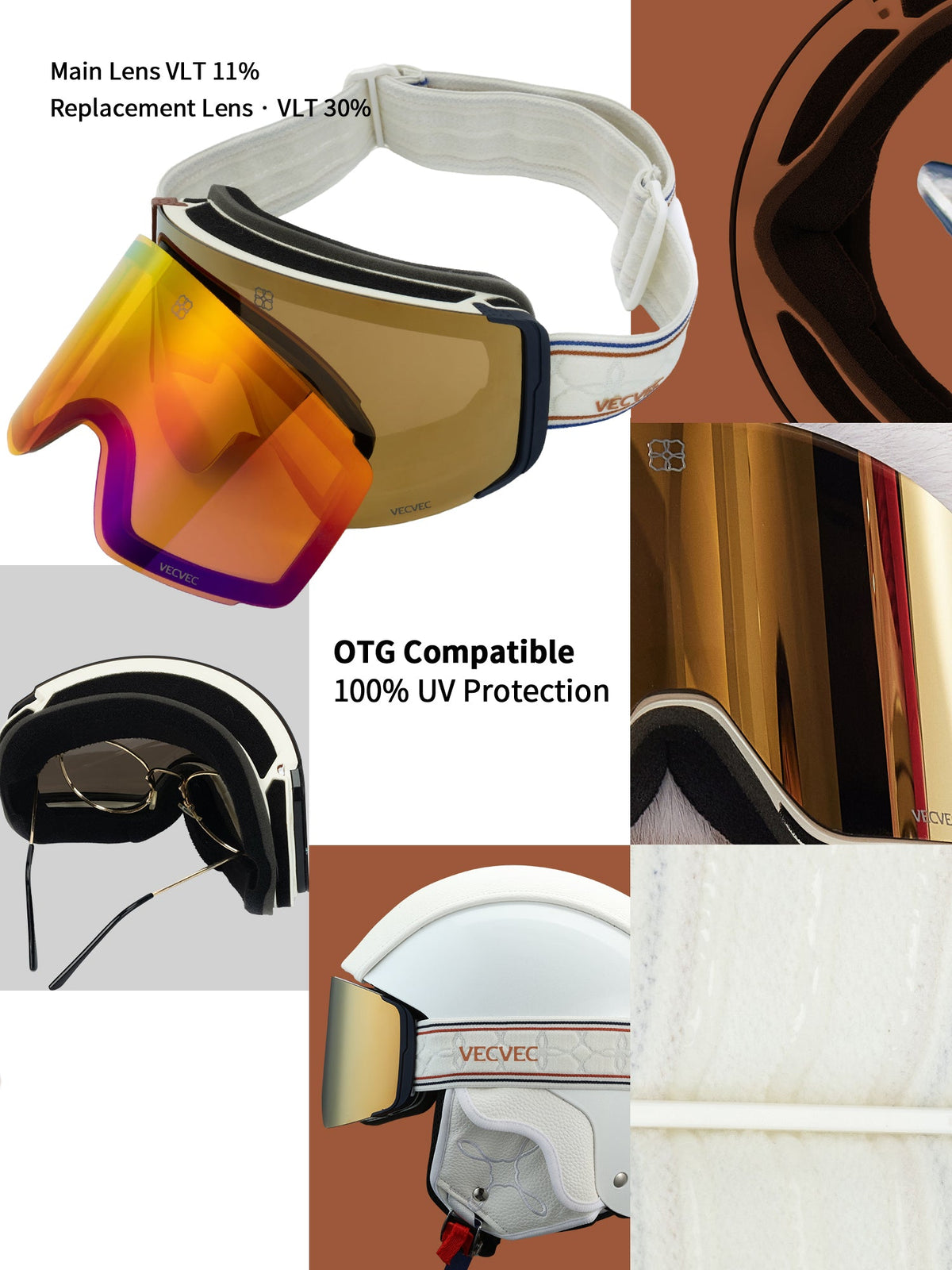 Day/Night Dual-Use Ski Goggles -