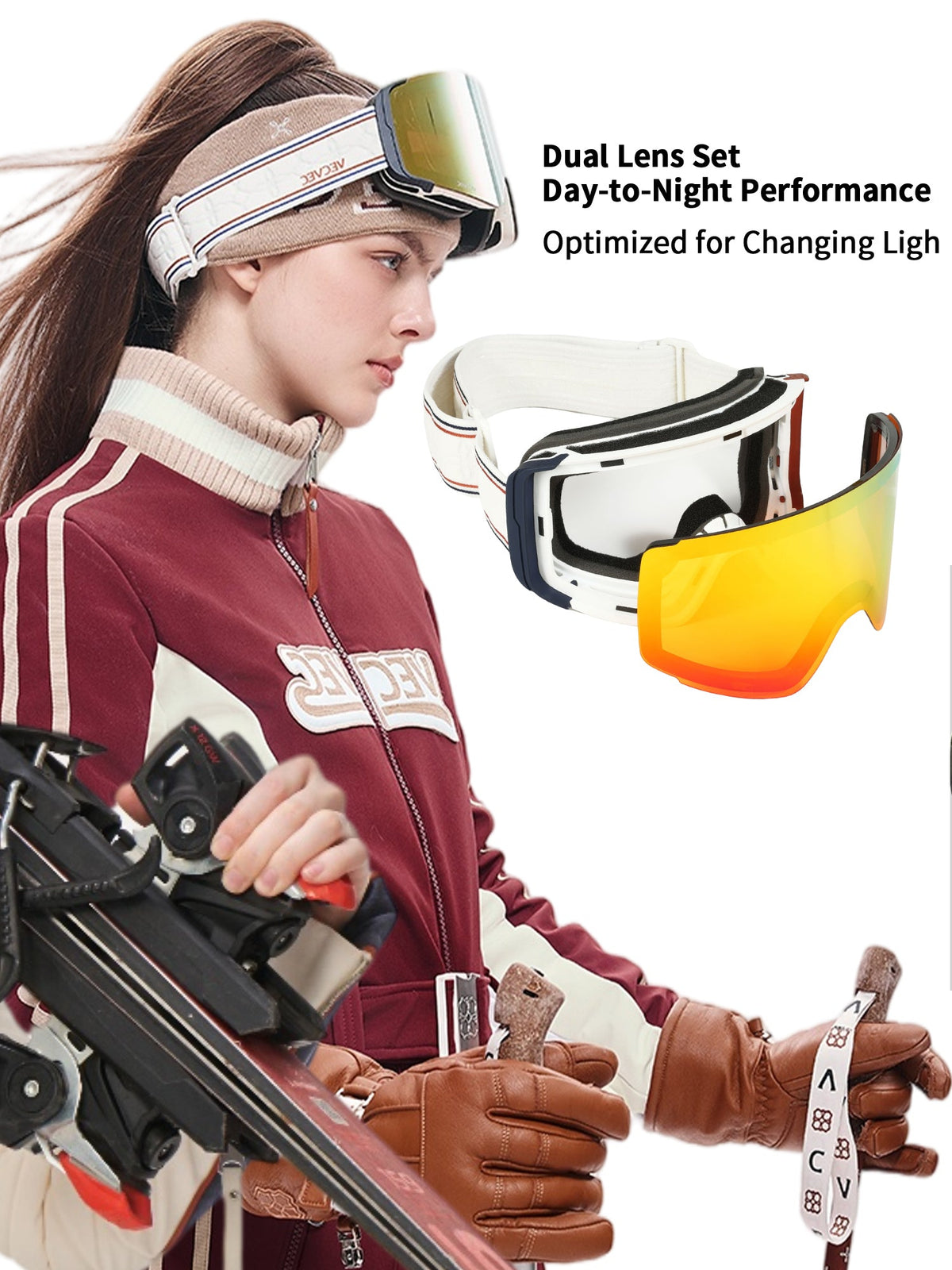 Day/Night Dual-Use Ski Goggles -