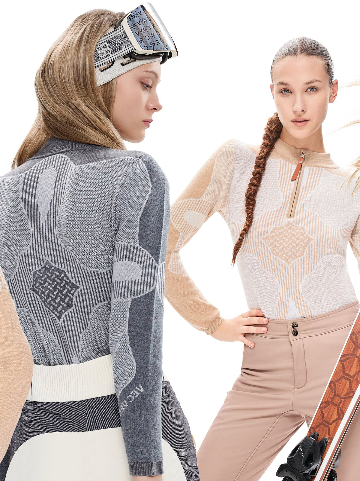 Full Wool Ultra-Fine Gauge Slim-Fit Ski Sweater -