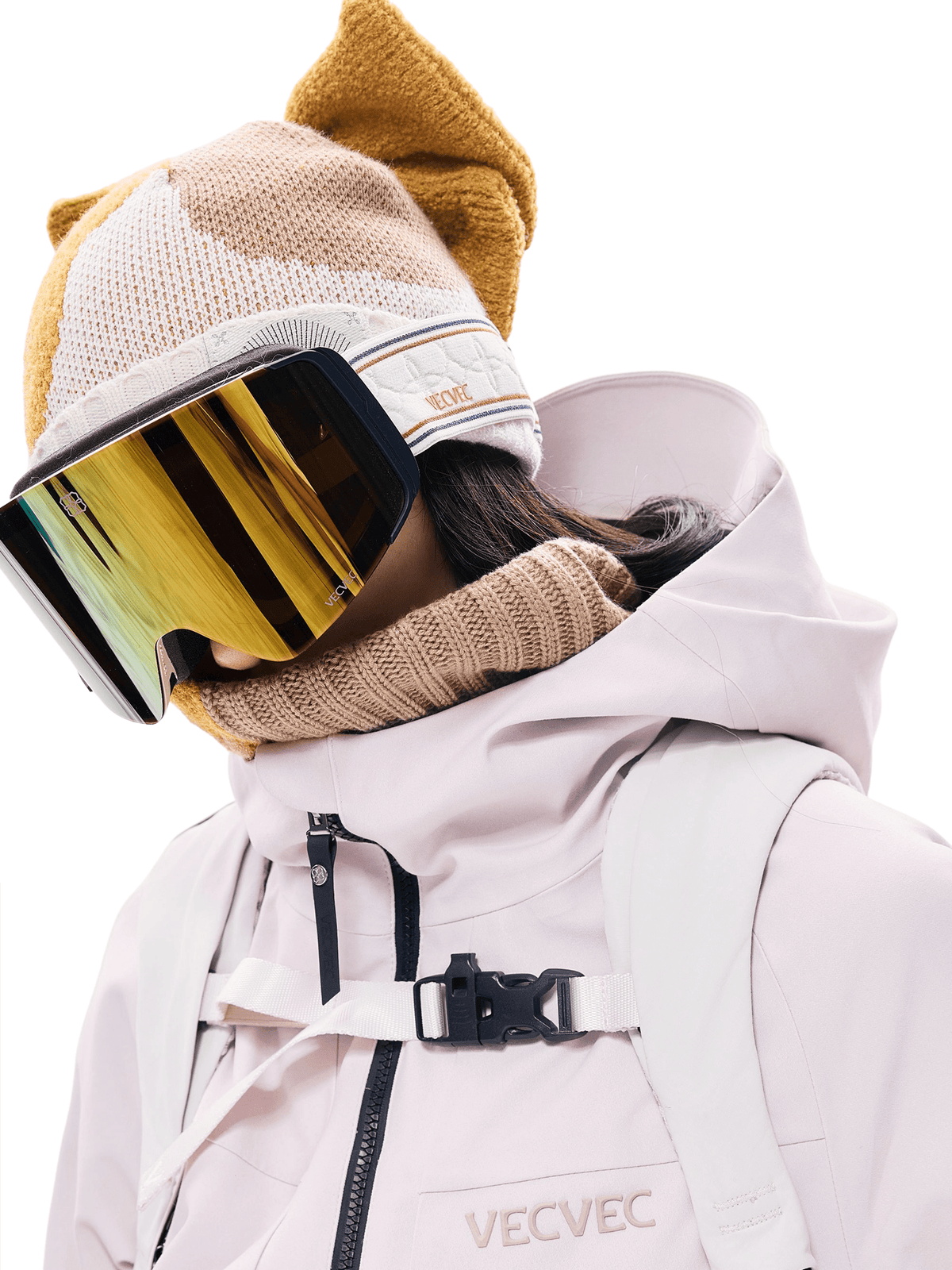 Ski Knit Hat and Face Cover Set -