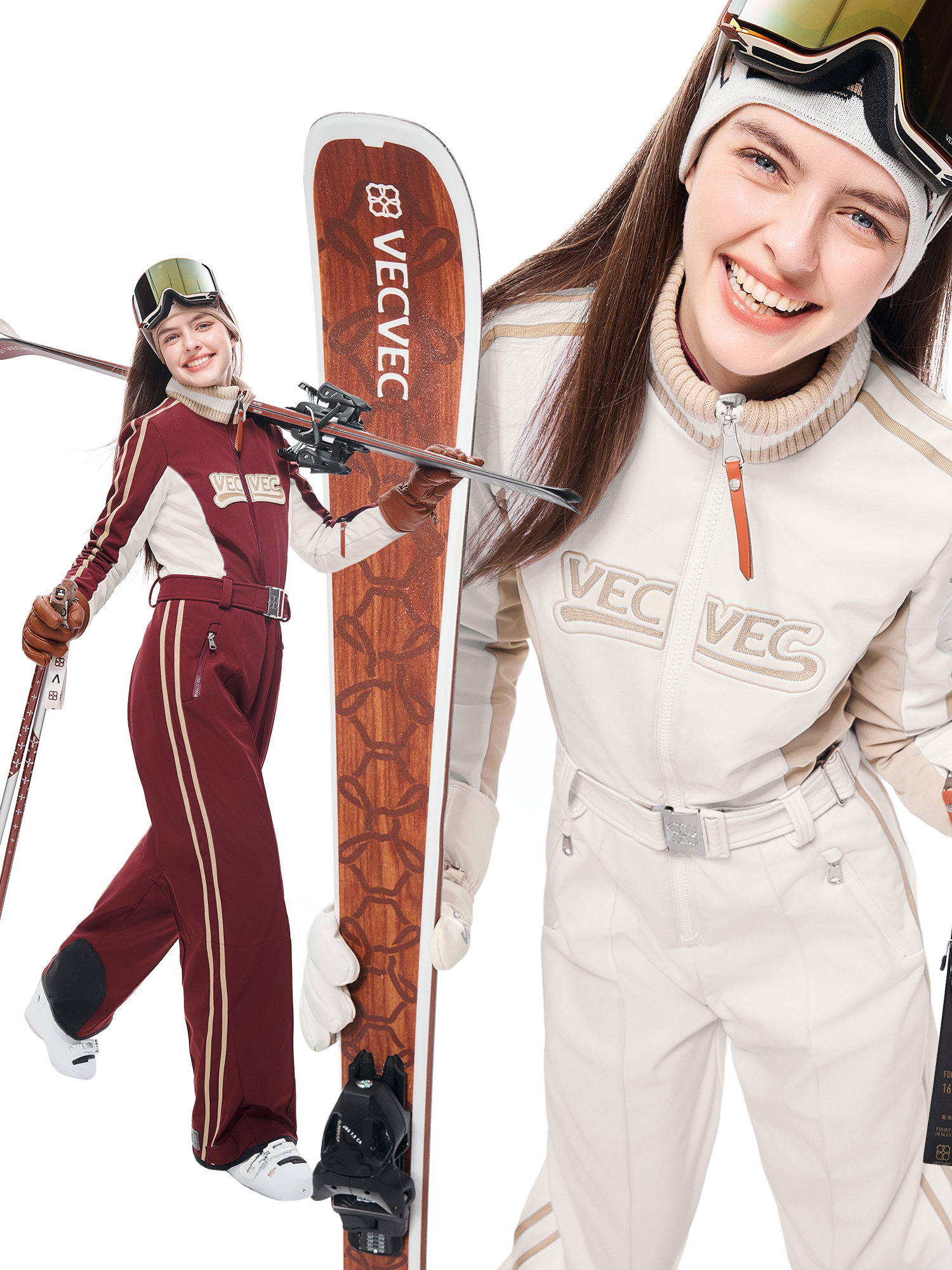 Loose-Fit Quilted Ski Jumpsuit
