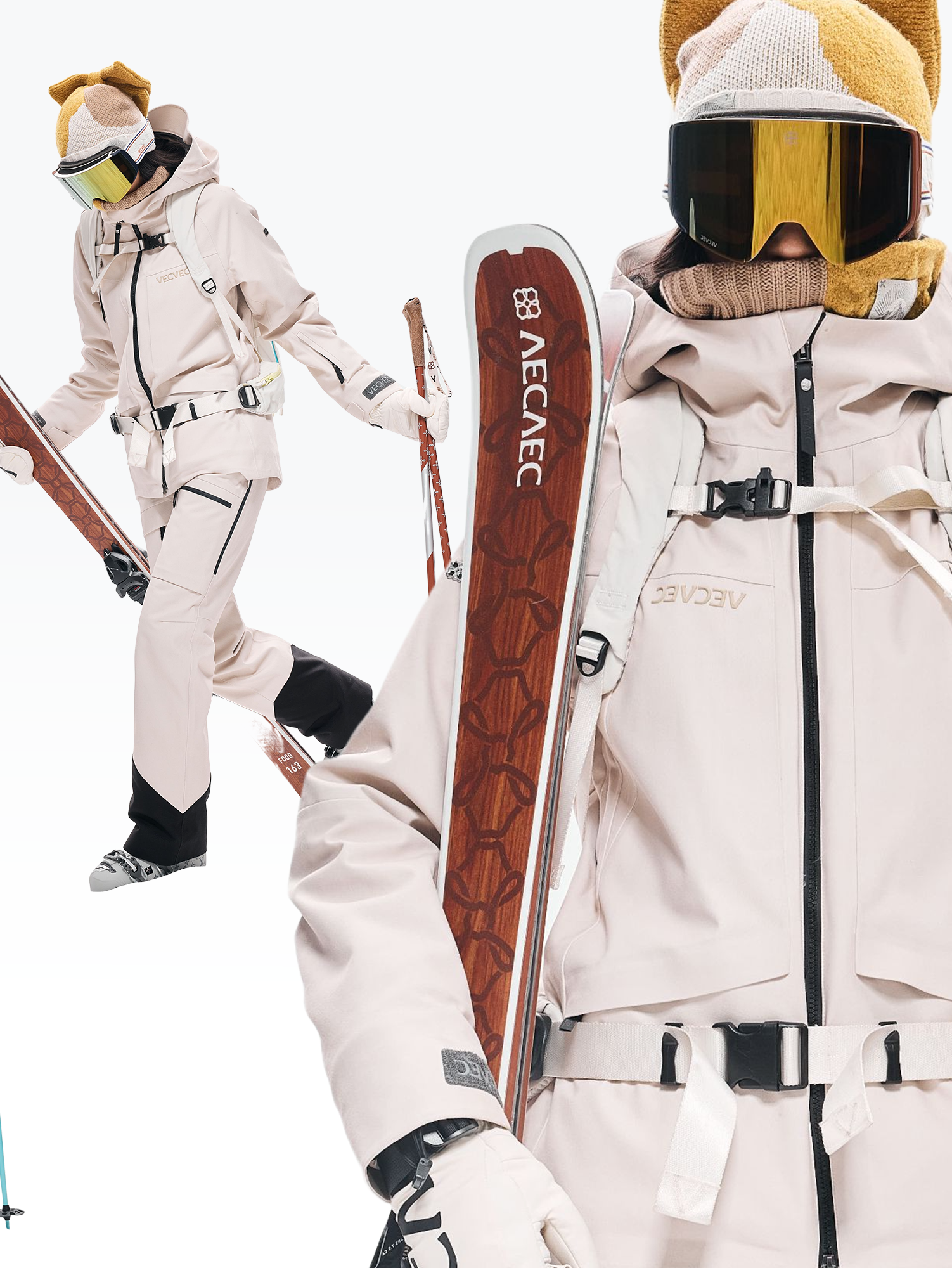 3L Detachable Ski Bib Pants