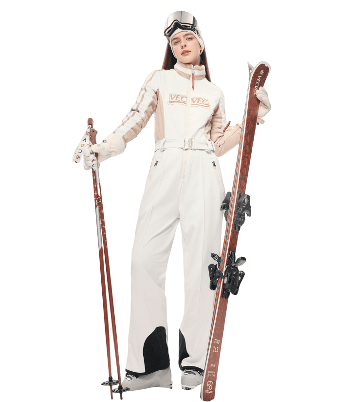 Loose-Fit Quilted Ski Jumpsuit
