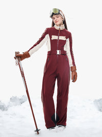 Retro Preppy Ski Suit