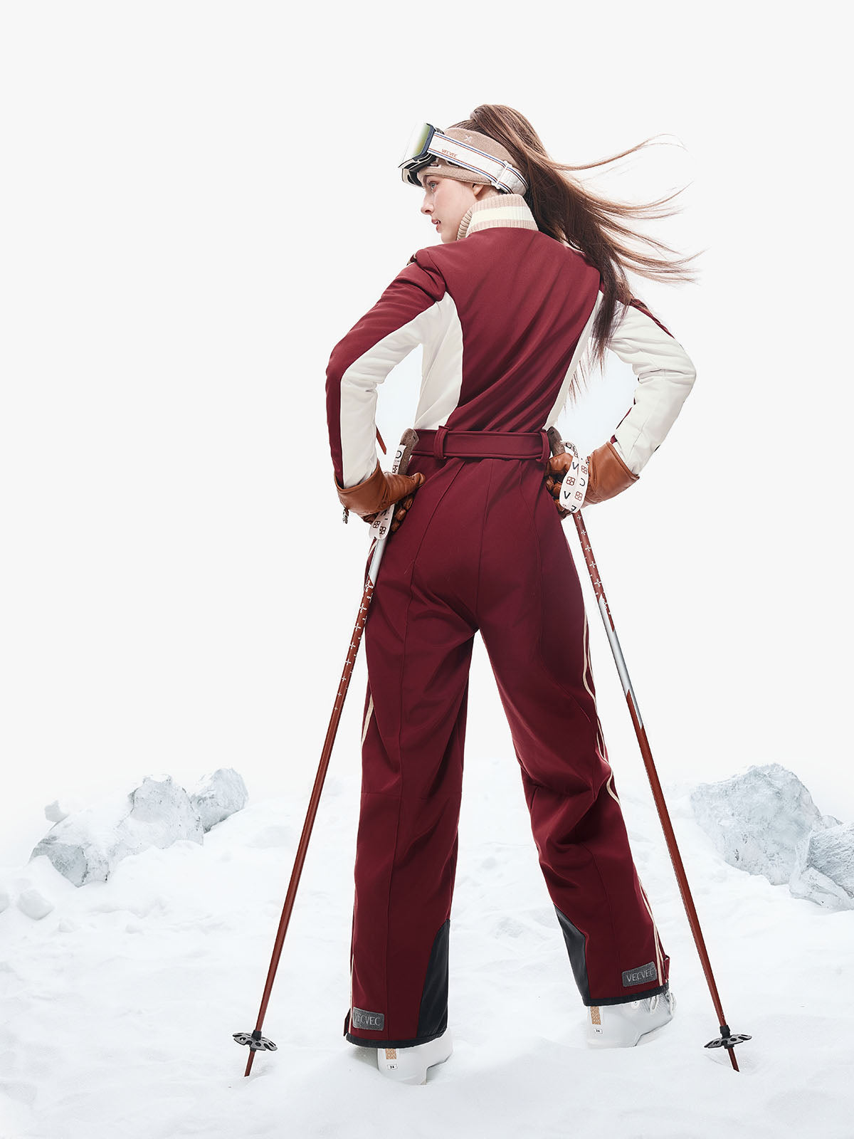 Retro Preppy Ski Suit