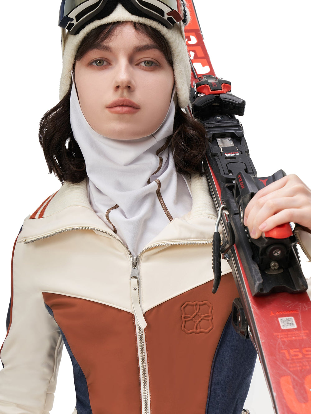 High-Stretch Slim-Fit Quilted Ski Suit -