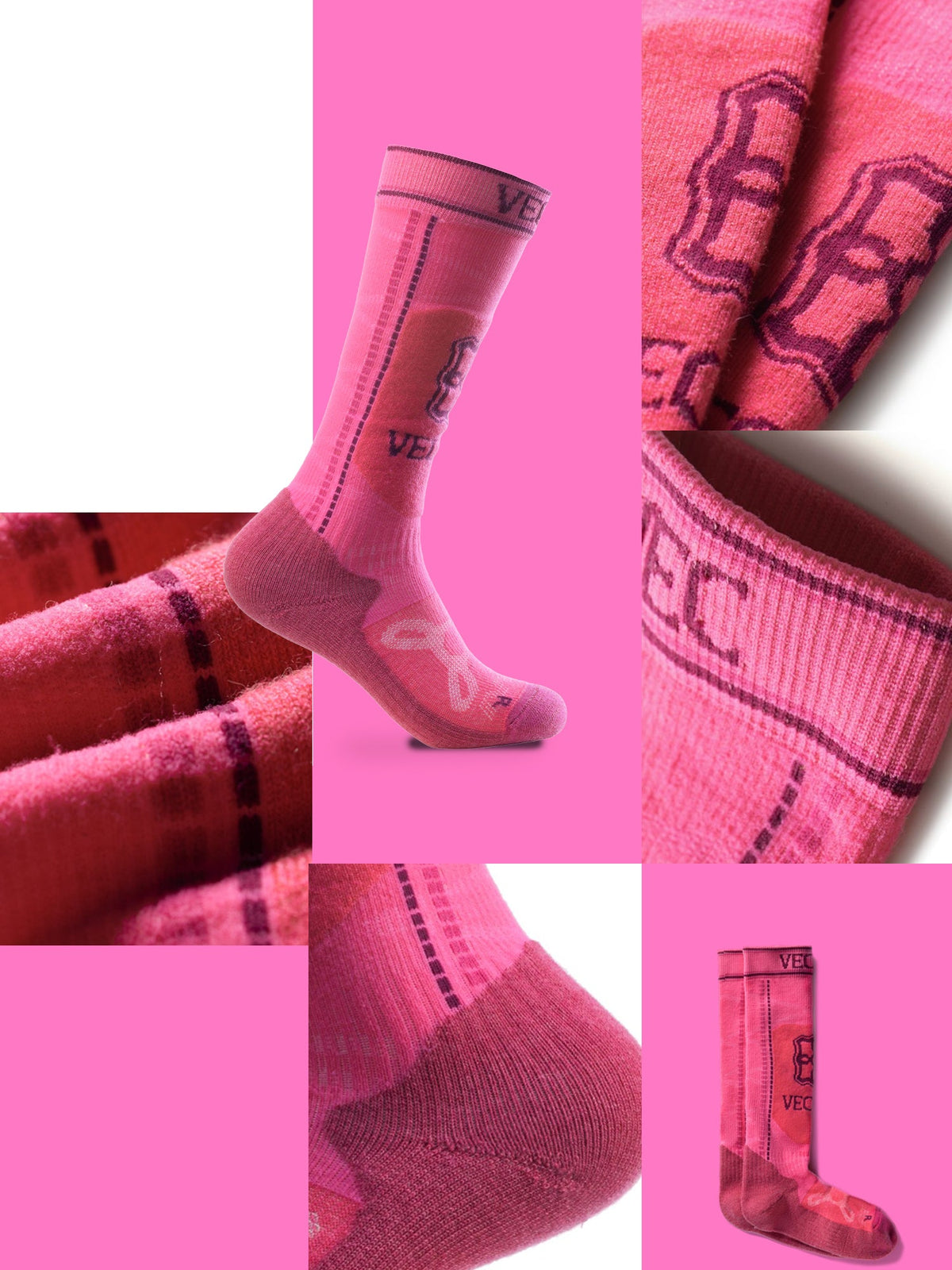 Kids' All-Rounder Wool Shock-Absorbing Ski Socks -