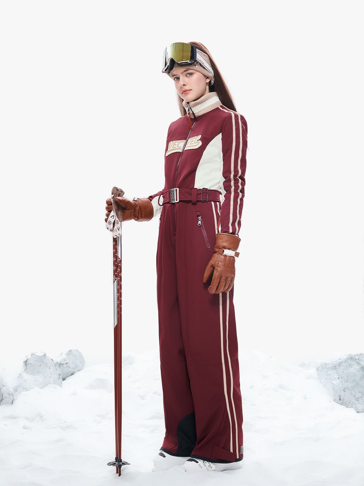 Retro Preppy Ski Suit - VECVEC Ski Suit